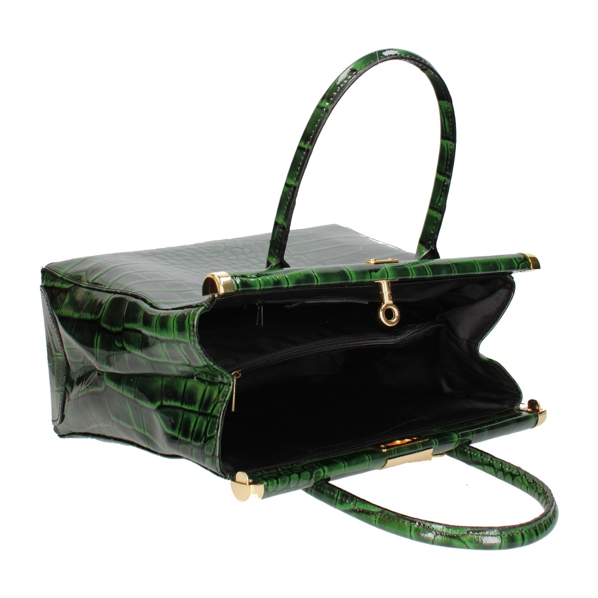 Borsa a mano da donna - Modello Delfina - Vera pelle - 32.0 x 28.0 x 15.0 cm