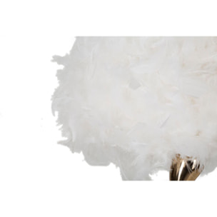 LAMPADA DA TAVOLO CART BIANCA CM Ø 25X47