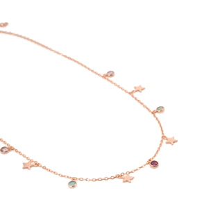 Collar Naru acabado oro rosa 18k