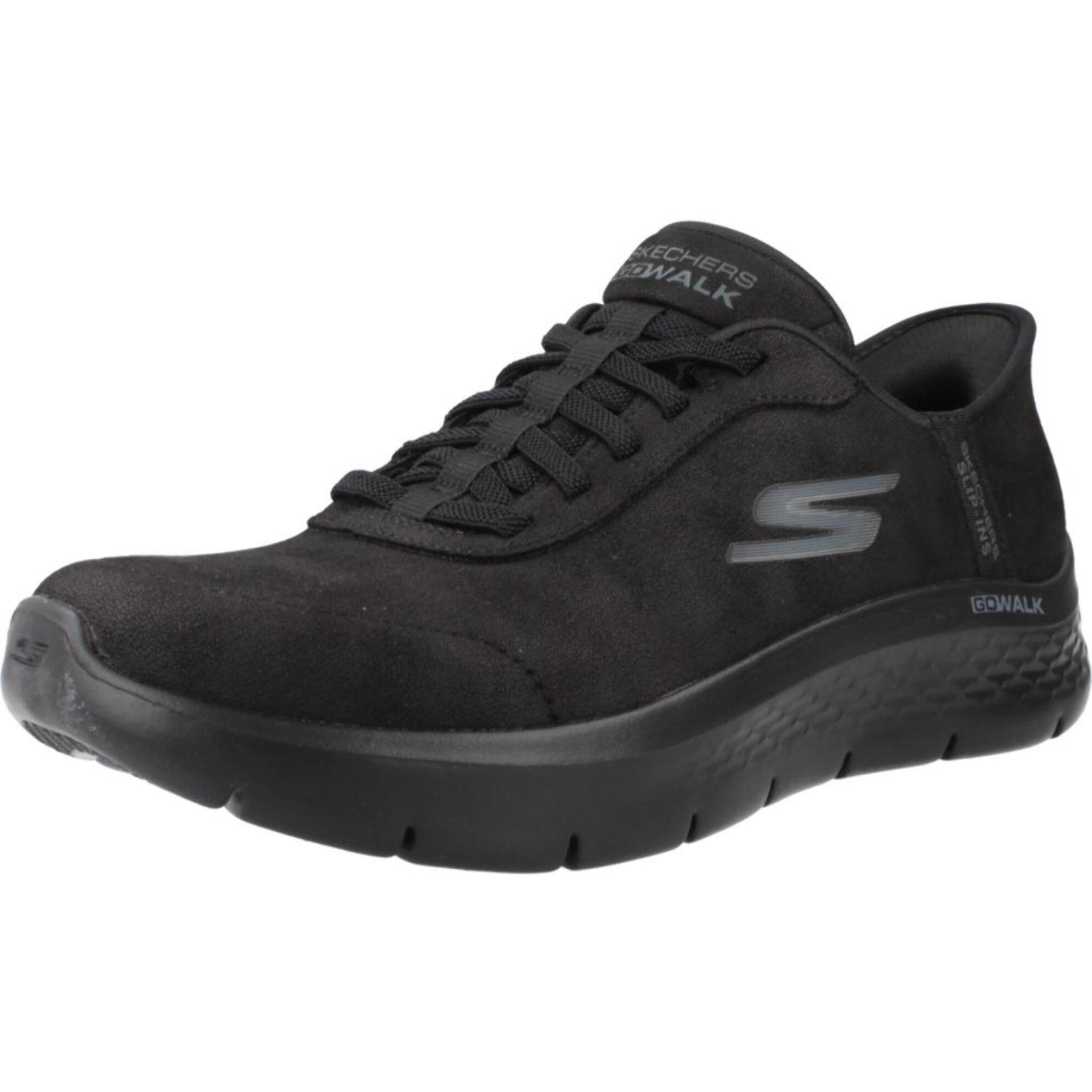 Sneakers De  Mujer Go Walk Flex - Mali Slip-ins Negro