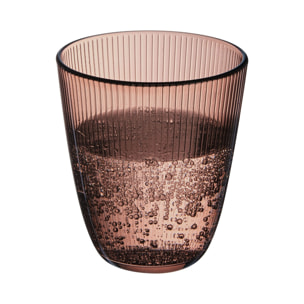 6 verres à eau marrons 31cl Concepto Stripy Agate - Luminarc
