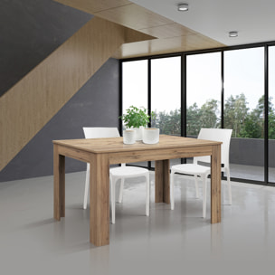 Tavolo LIPARI in legno finitura rovere, allungabile 140×90 cm – 220×90 cm