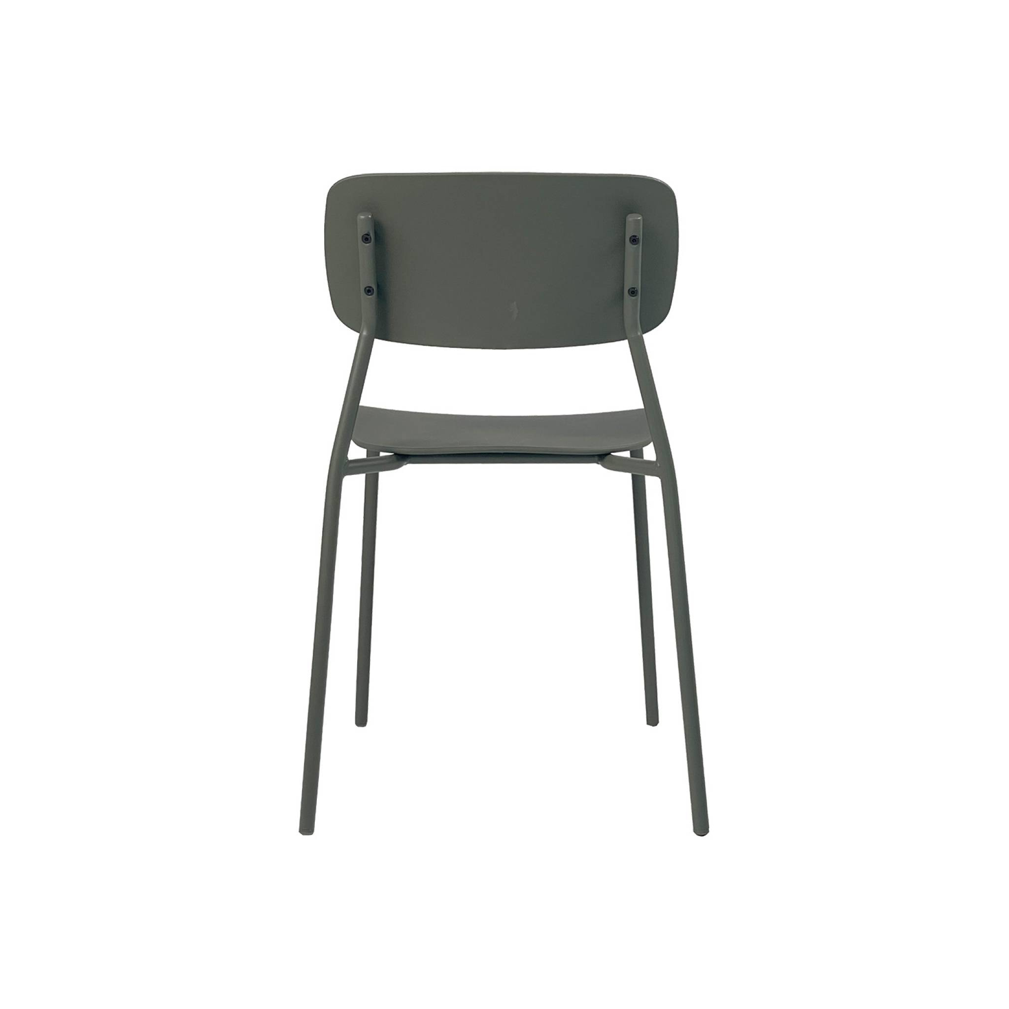 Chaise de jardin empilable acier et plastique (lot de 2) LIVA