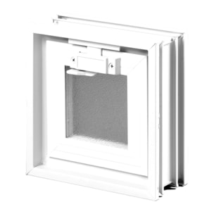 fenêtre de ventilation pour briques de verre 19x19 cm, blanc (GBMR1919)