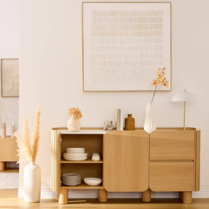 Buffet 2 portes 2 niveaux Homelya H80cm