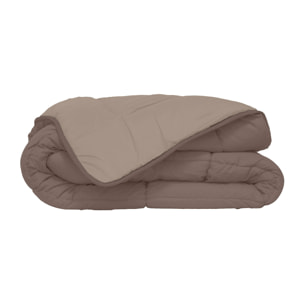 Couette d'été en microfibre bicolore - Taupe