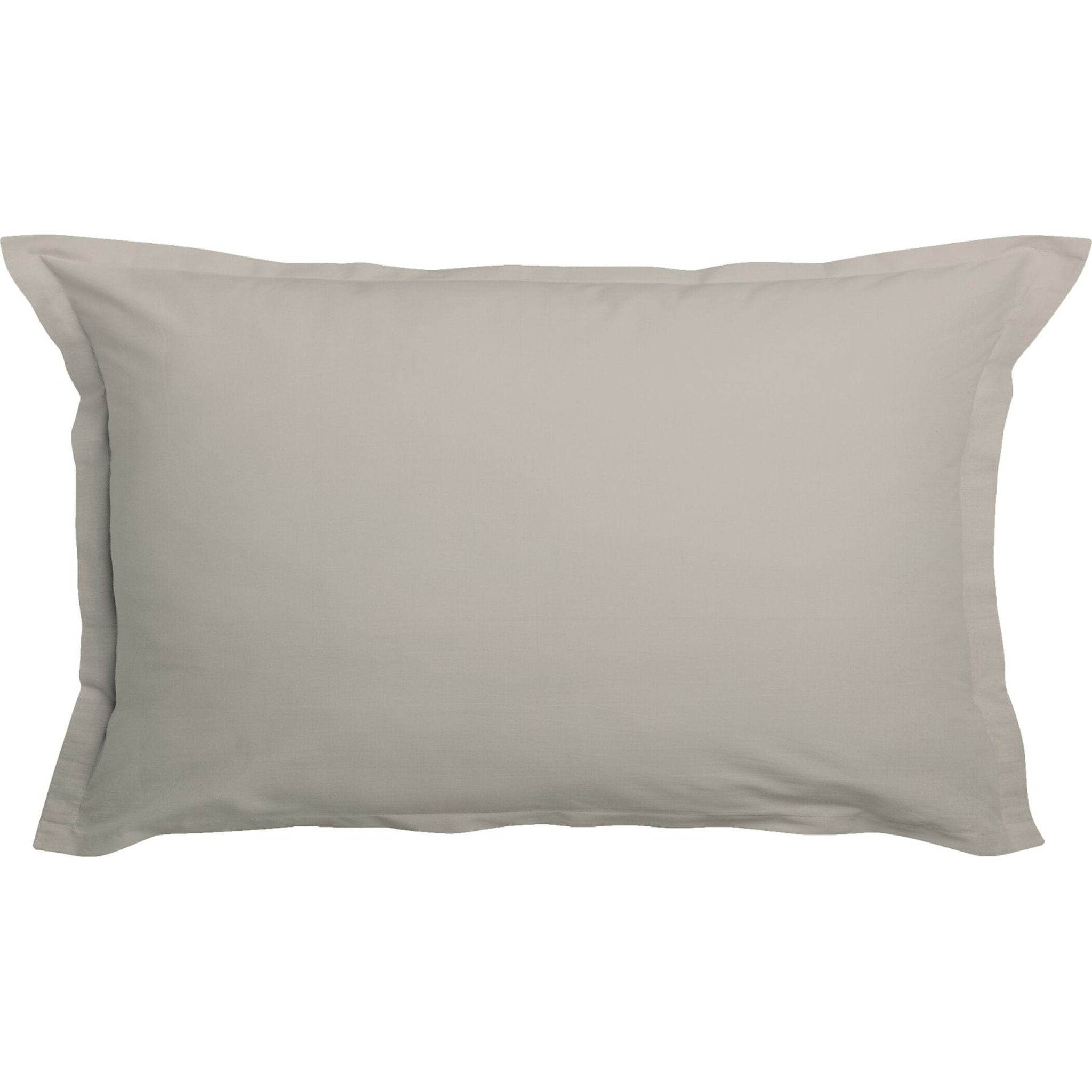 Lot De 2 Taies D'oreiller 50x70cm 100% Coton 57fils Latte