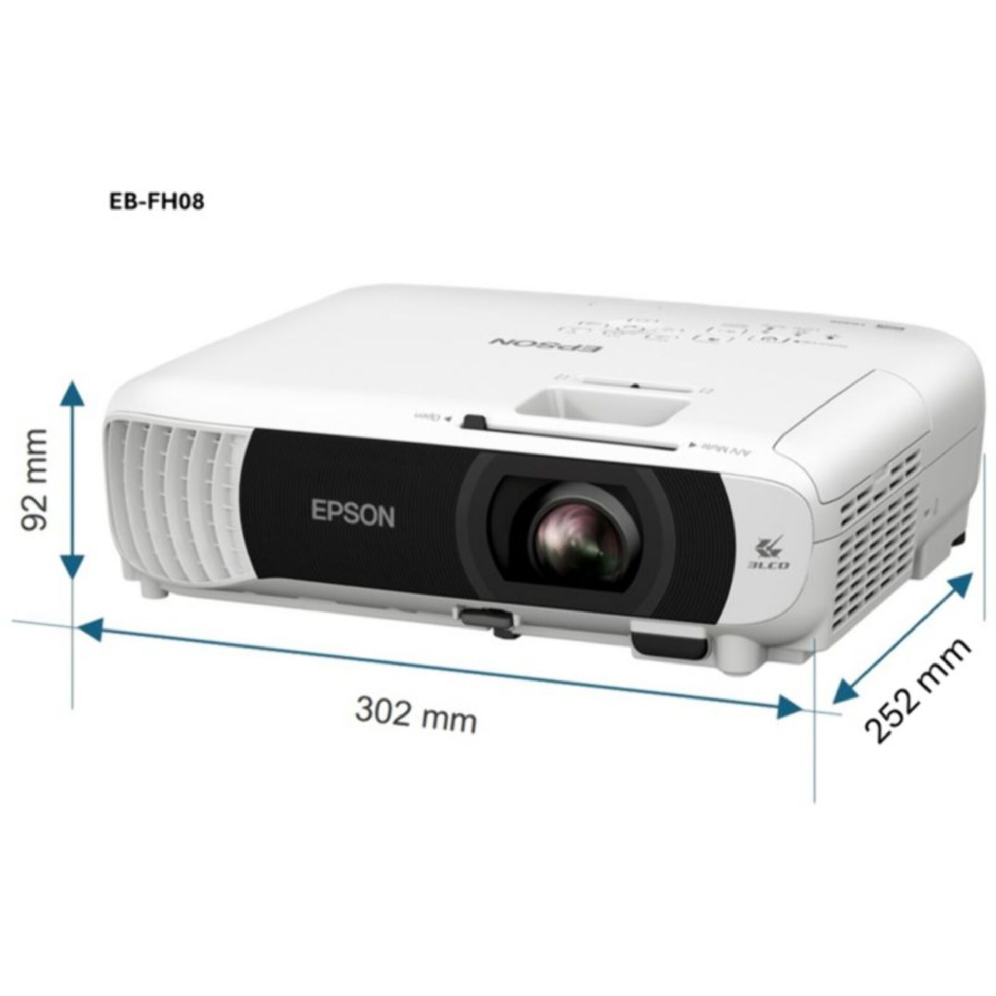 Vidéoprojecteur home cinéma EPSON EB-FH08 - Full HD 1080p - 3600 lumens - 3LCD