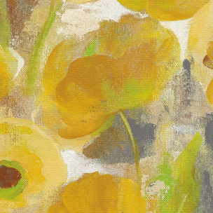 Poster boutons d'or Affiche + cadre en bois - Chêne