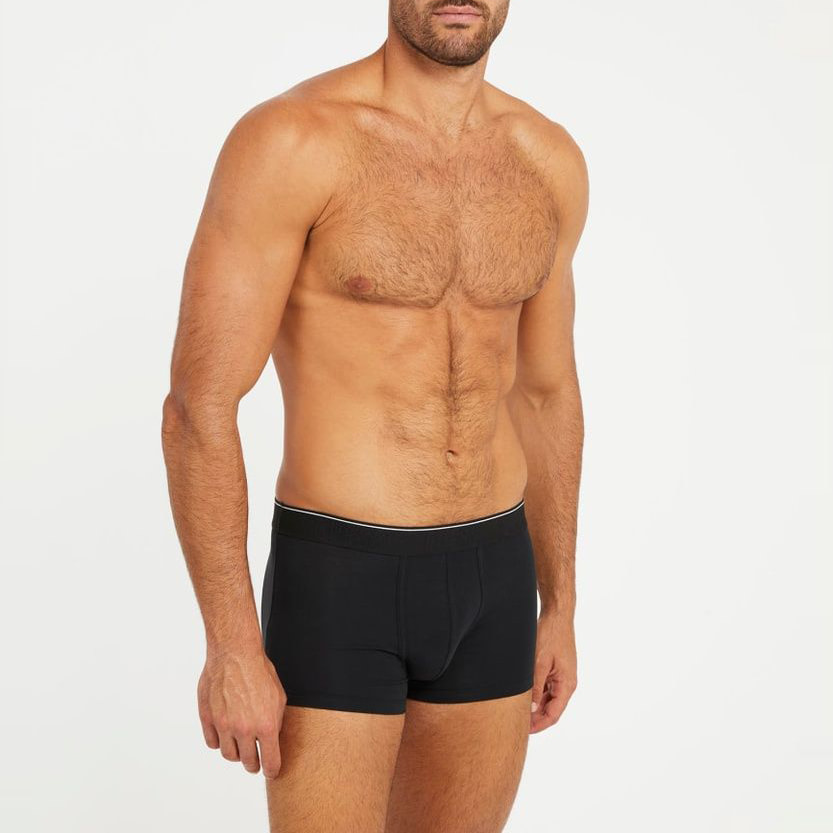 Boxer Joe (x3) - coton - logo - noir
