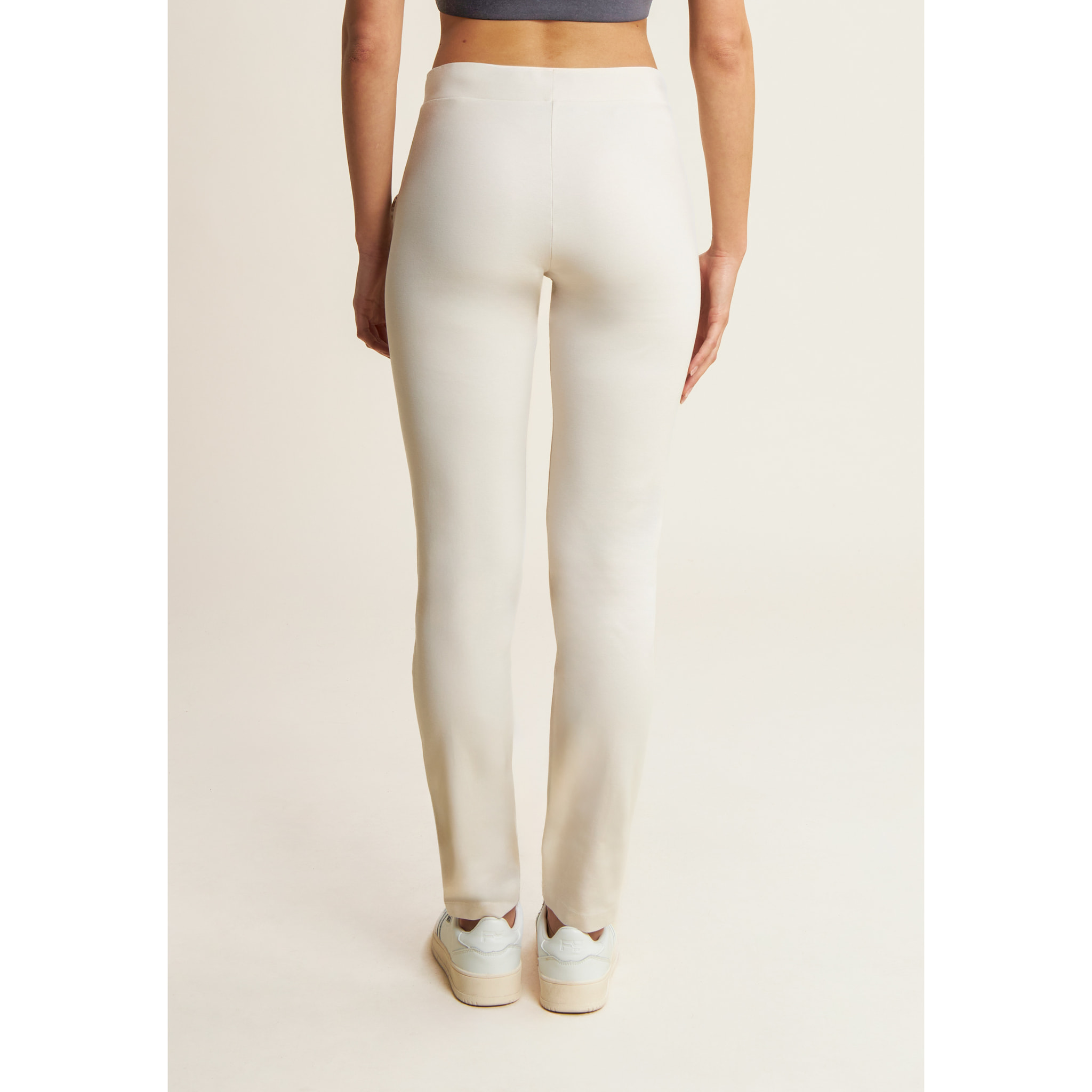 Pantaloni in jersey con apertura tasche animalier