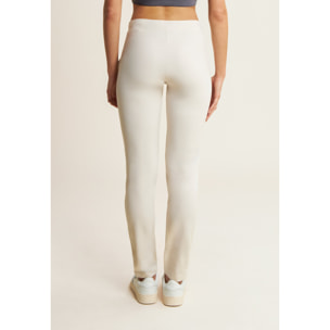 Pantaloni in jersey con apertura tasche animalier