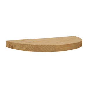 Mesita de noche de madera maciza flotante en tono roble medio de 3x40cm Alto: 3.2 Largo: 40 Ancho: 19.5