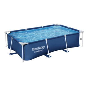 Bestway Piscine hors sol tubulaire rectangulaire Bestway Steel Pro 259 x 170 x 61 cm bleu