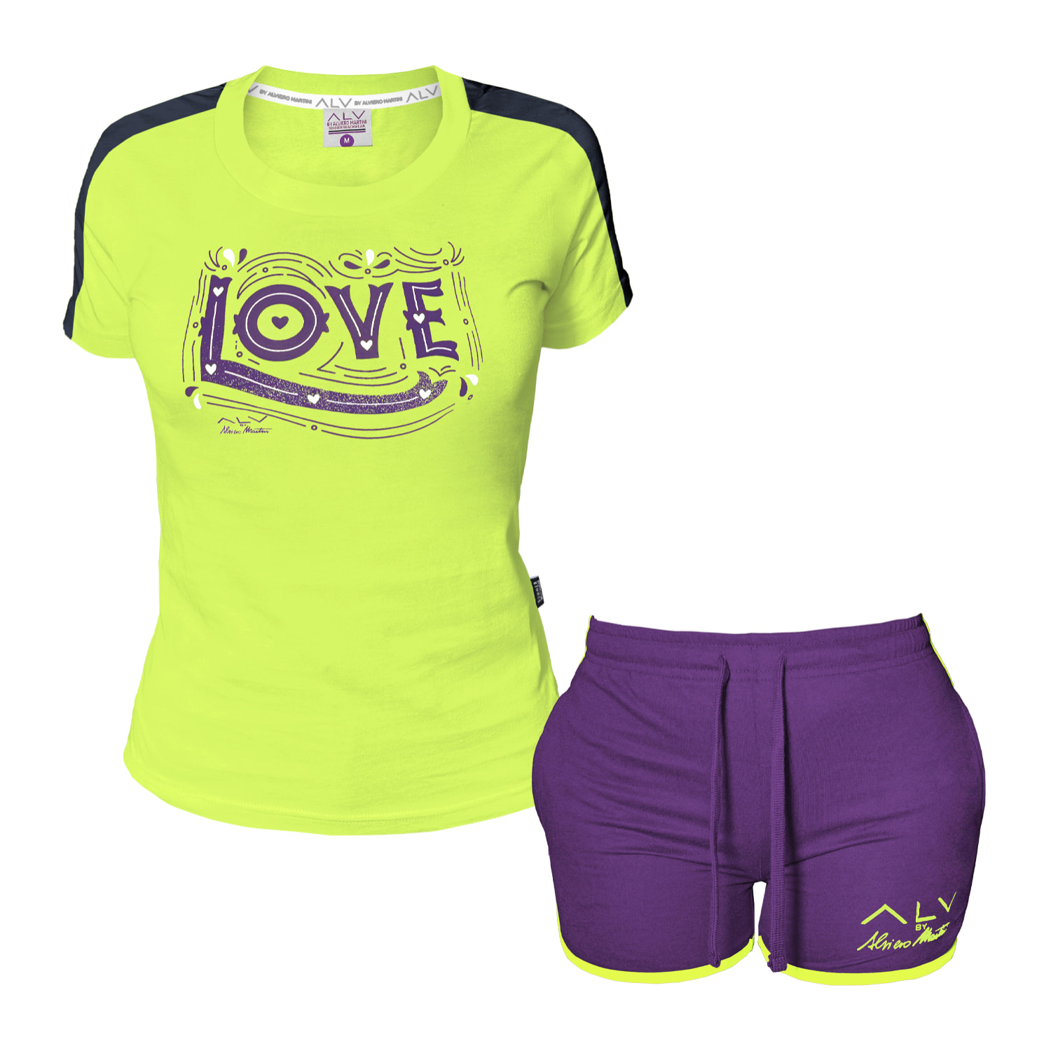 Completo Homewear Donna ALVIERO MARTINI Corto Cotone