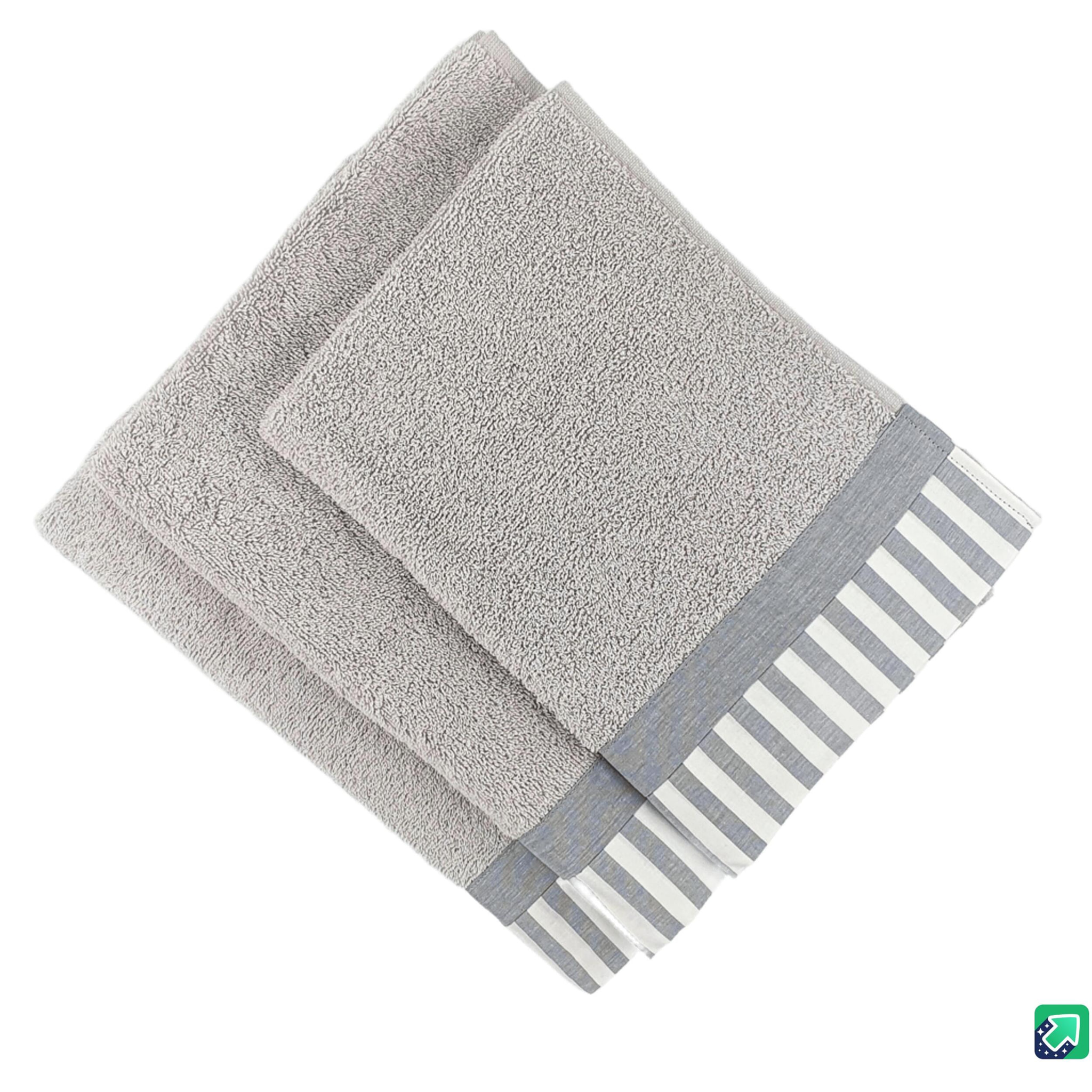 Set Spugna AMALFI 3 Pezzi: Viso+Ospite+Telo Bagno - 450 gr/m² - 100% Puro Cotone