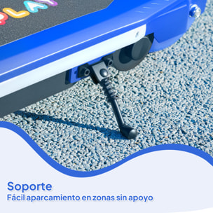 Patinete Eléctrico para Niños de 6-14 Años Patín Eléctrico Max. 10 km/h Motor 80 W Autonomía Máxima 8 km Patinete Eléctrico Infantil con Luces LED Freno Posterior Azul