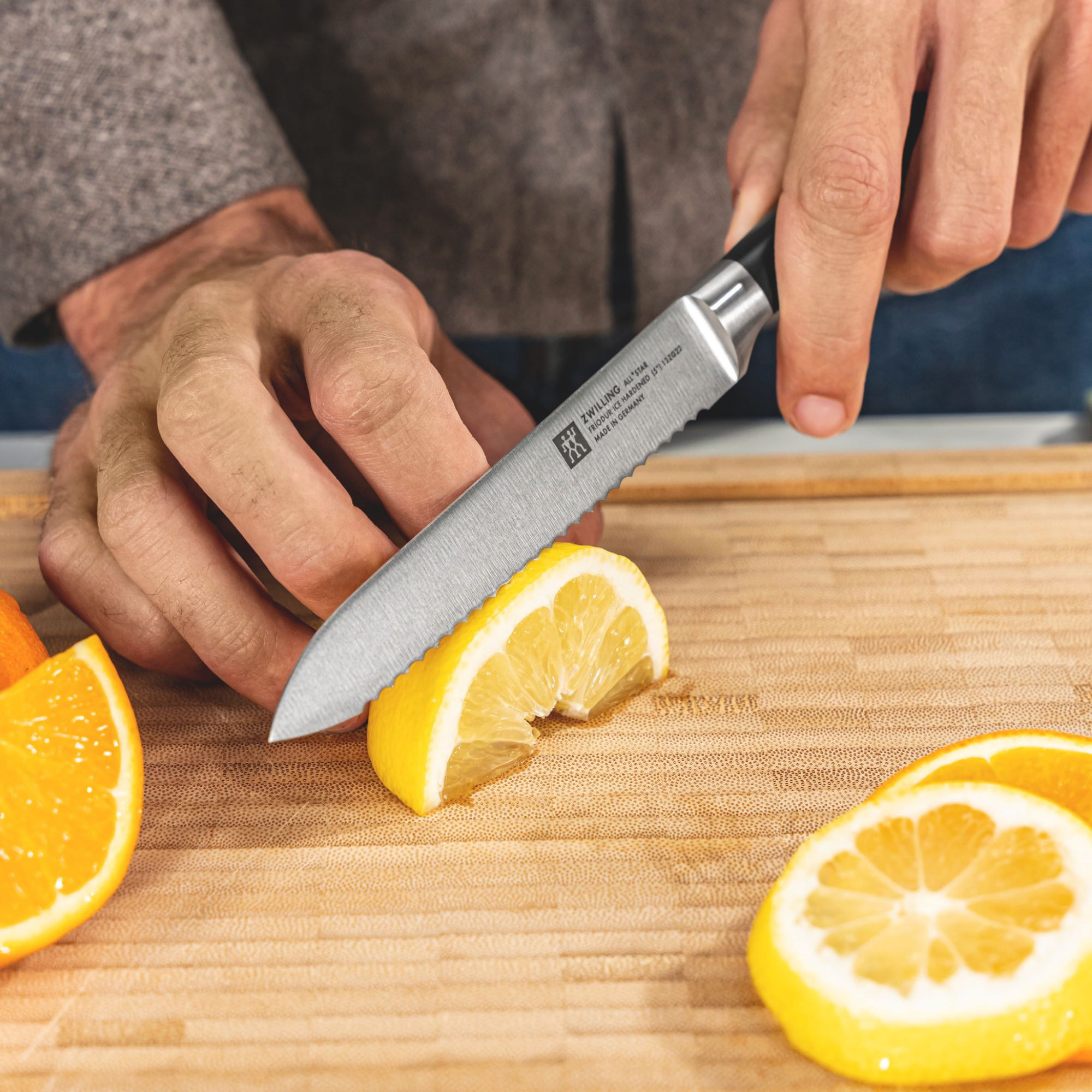 Couteau à trancher 20 cm, Argent