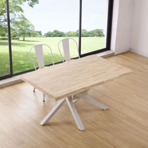 Mesa de comedor Xena Fit 150 Roble - Blanco