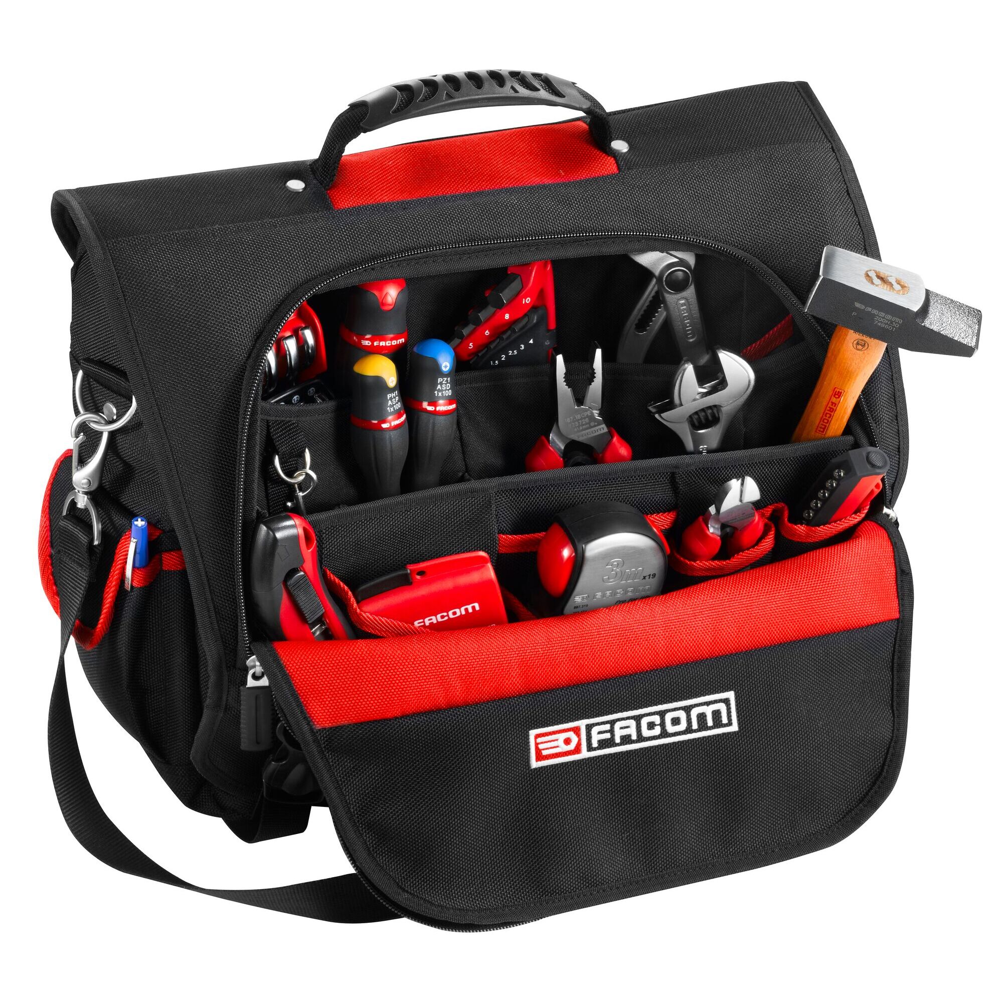 Sac textile pour outils et PC portable avec sangle