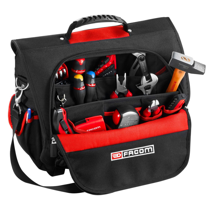Sac textile pour outils et PC portable avec sangle