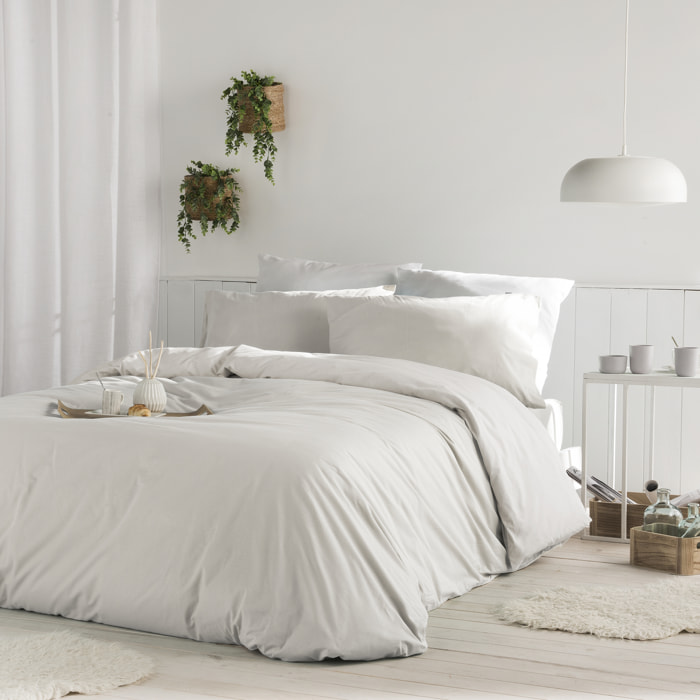 Housse de couette CASUAL en coton - ivoire - vendue seule