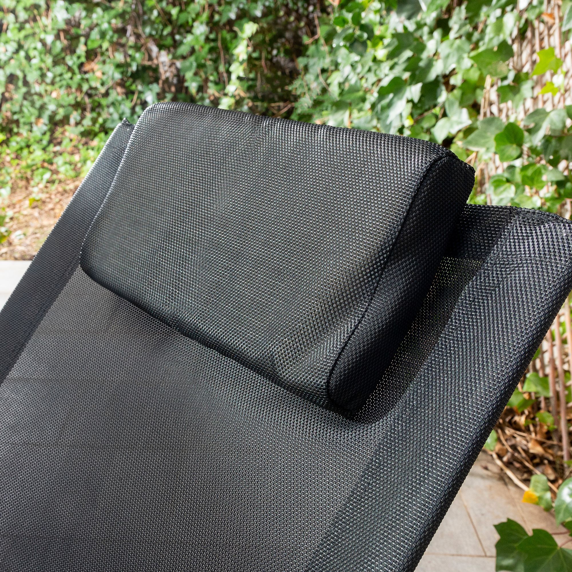 Sdraio a dondolo orbitale pieghevole Rockorb - nero - 150 x 88 x 75 cm