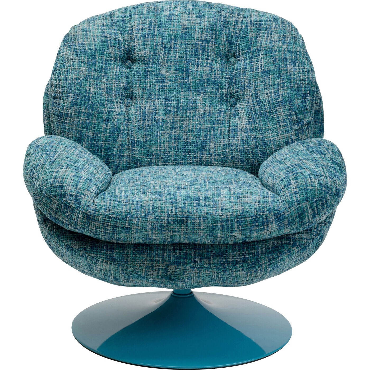 Fauteuil pivotant Cosy bleu Kare Design