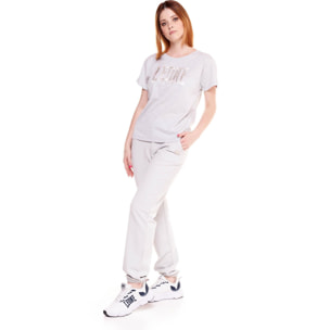 T-Shirt big logo da donna Cristal Shine
