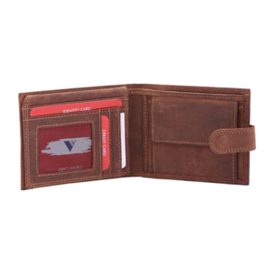 Portafoglio uomo in vera pelle - Modello False - Casual - 9.5 x 12.0 x 2.5 cm