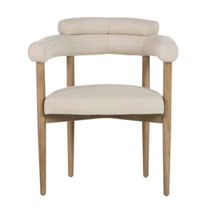 Silla Madera Fresno Beige 66x56x79 Cm