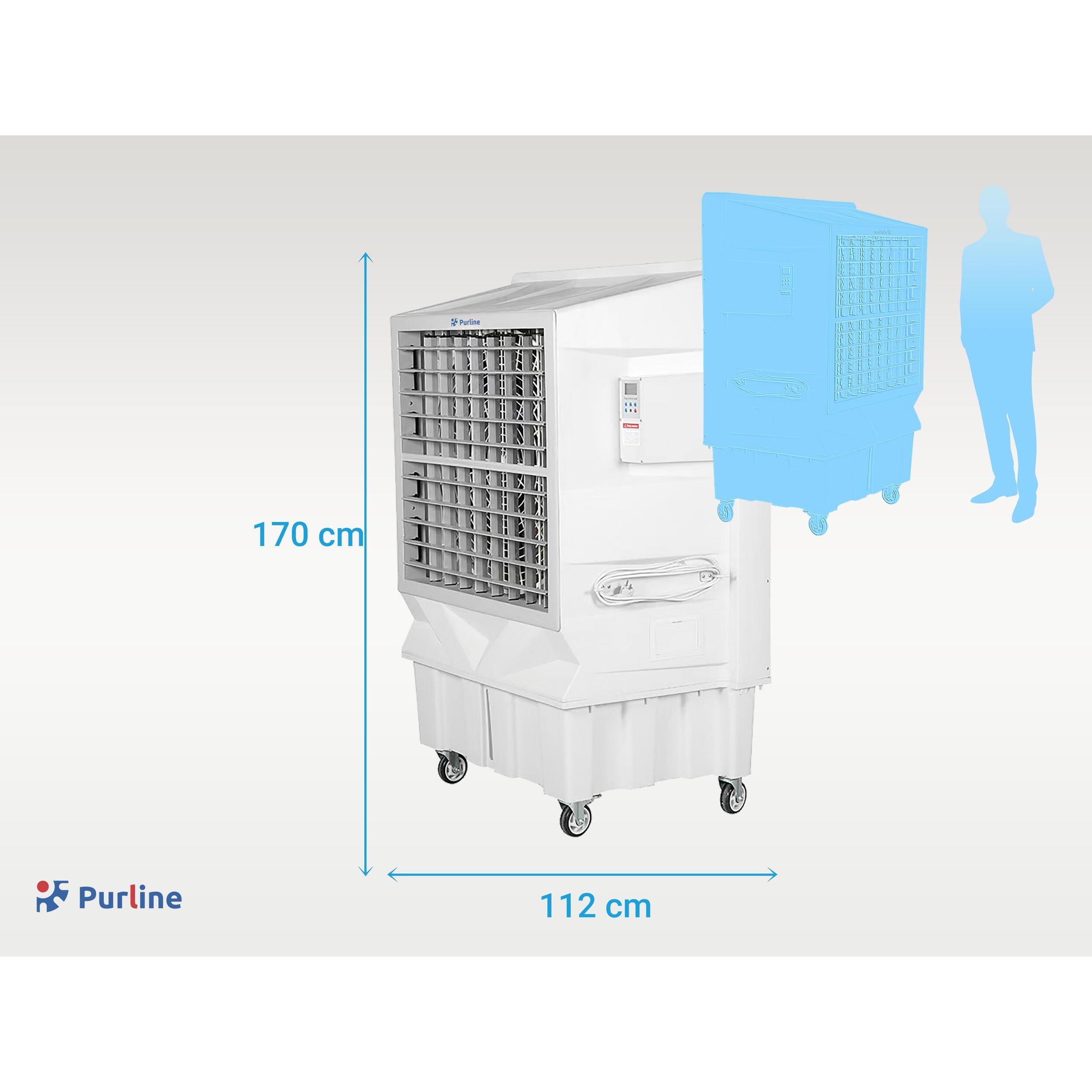 Climatizador evaporativo de gran caudal y depósito de 120L RAFY 350 PURLINE