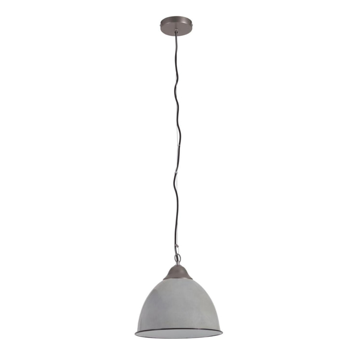 Kave Home - Lampada da soffitto Neus in metallo finitura grigia