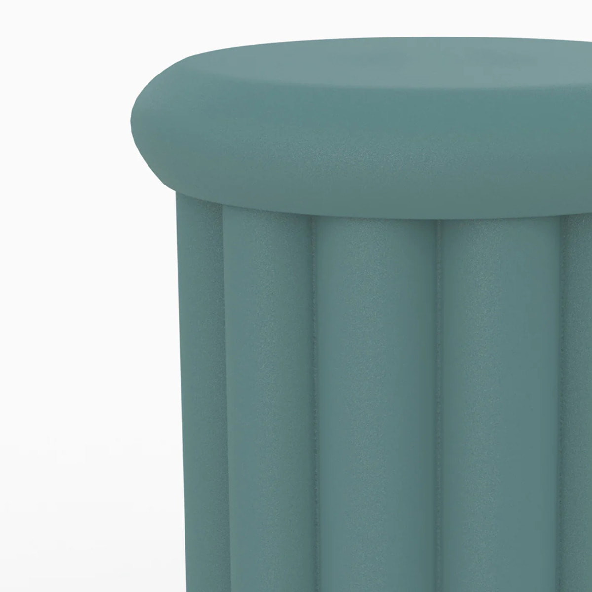 Table d'appoint ronde en métal bleu D37 cm - Aglaé