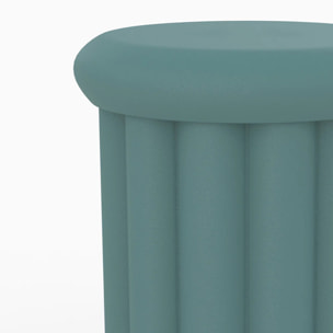 Table d'appoint ronde en métal bleu D37 cm - Aglaé