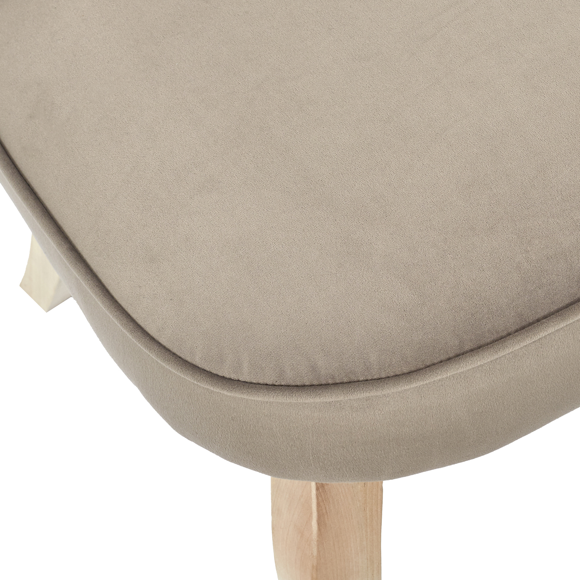 Fauteuil Eleonor Velours Taupe