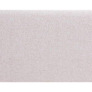 Monet - lit - 160x200 - sommier inclus - en tissu - Beige