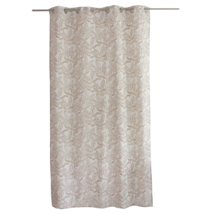 Rideau à oeillets en coton recyclé Chambray - Beige