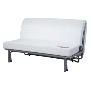 Banquette BZ ORLANDO 140x190, matelas Dunlopillo, marine