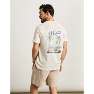 Camiseta Manga Corta Off White - Dawes