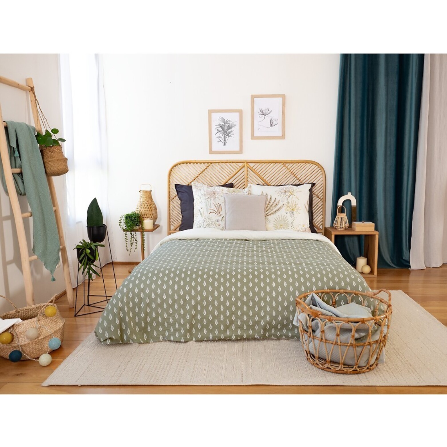 Parure Housse De Couette 3pcs 100% coton 57fils Tinguelie