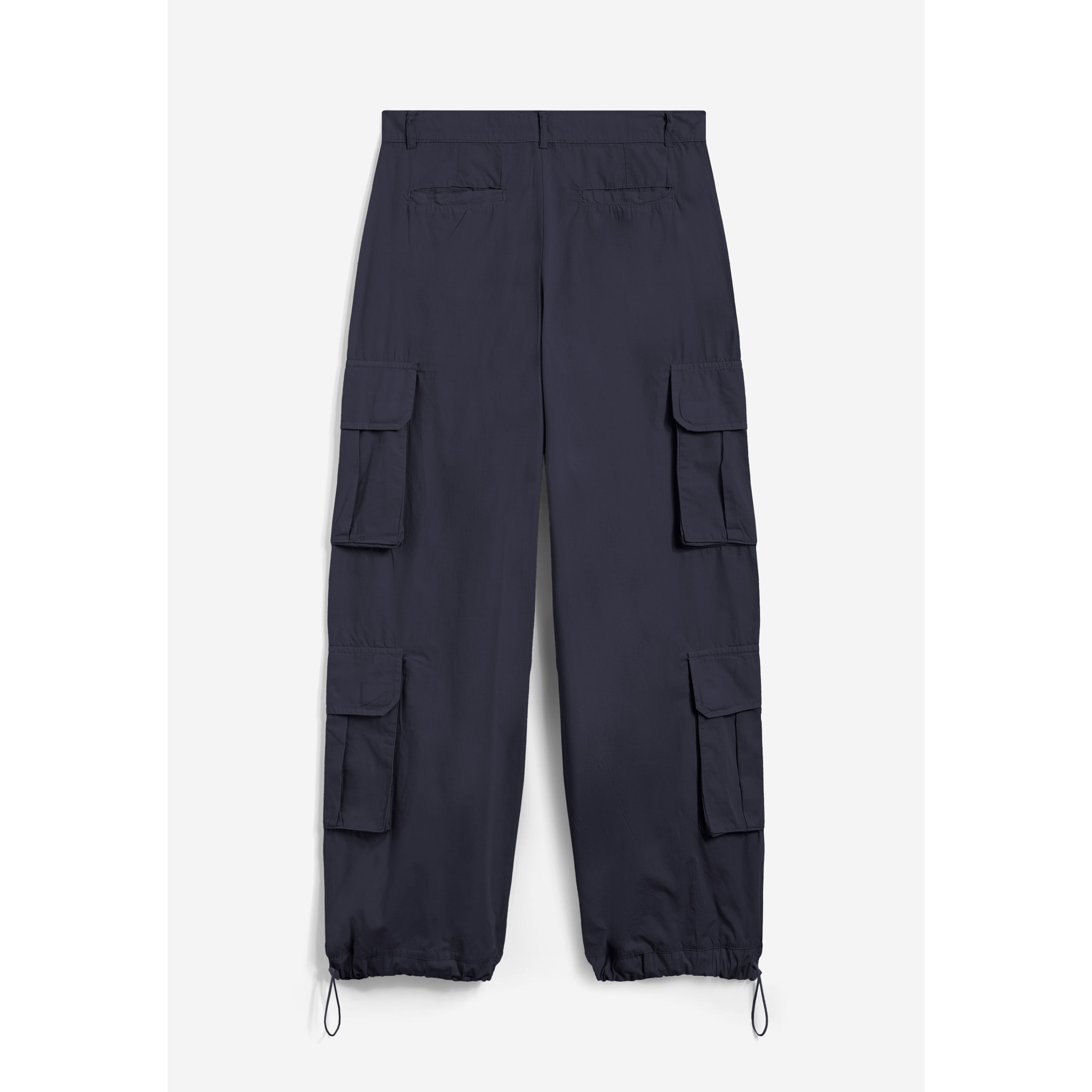 Pantaloni cargo baggy fit in popeline con quattro tasconi