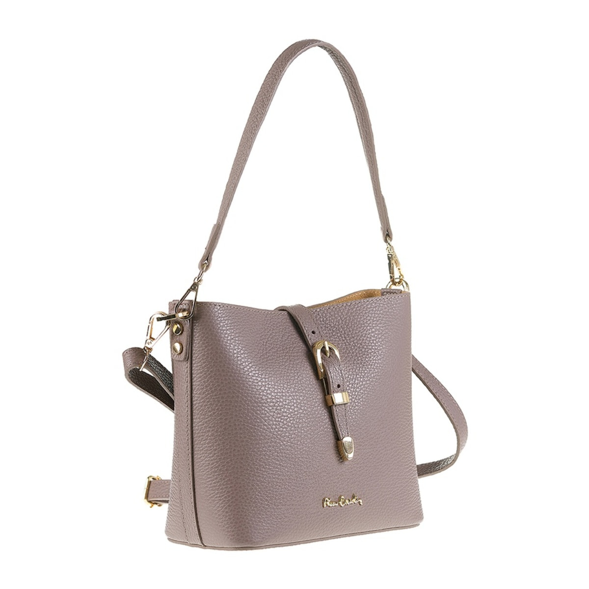 Borsa a spalla da donna Made in Italy - Modello Valeria Elite - 100% pelle - 22.0 x 19.5 x 10.5 cm