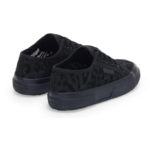 Superga - Bambina Nero - 2750 KIDS NET LEOPARD