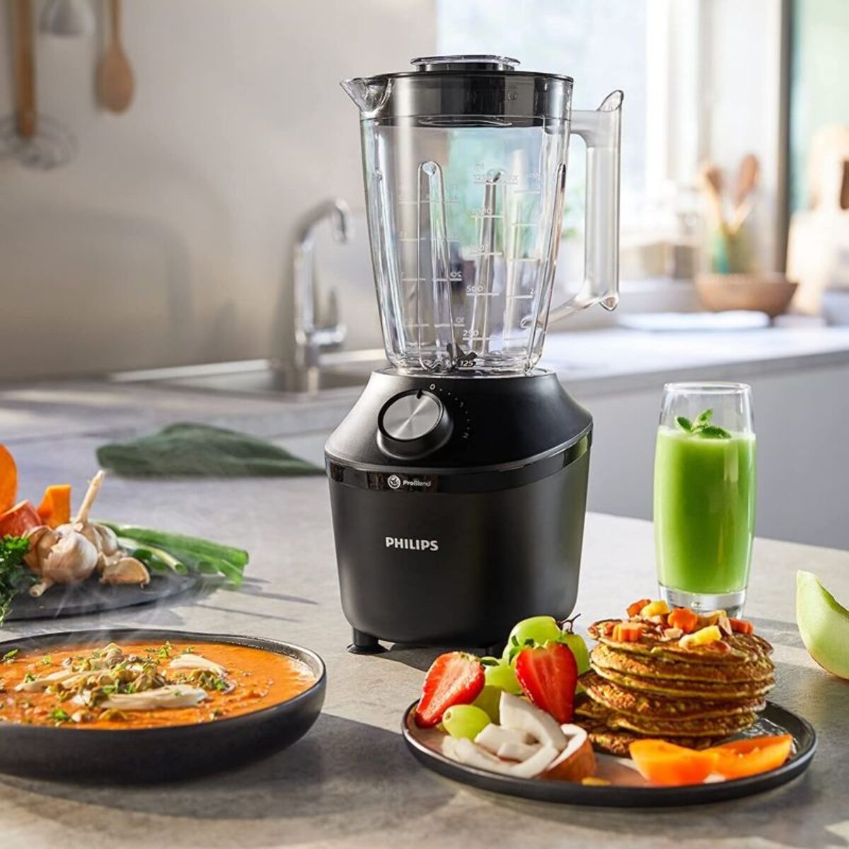 Blender PHILIPS HR2291/01 Blender mixeur noir Série 3000 2L, 600W
