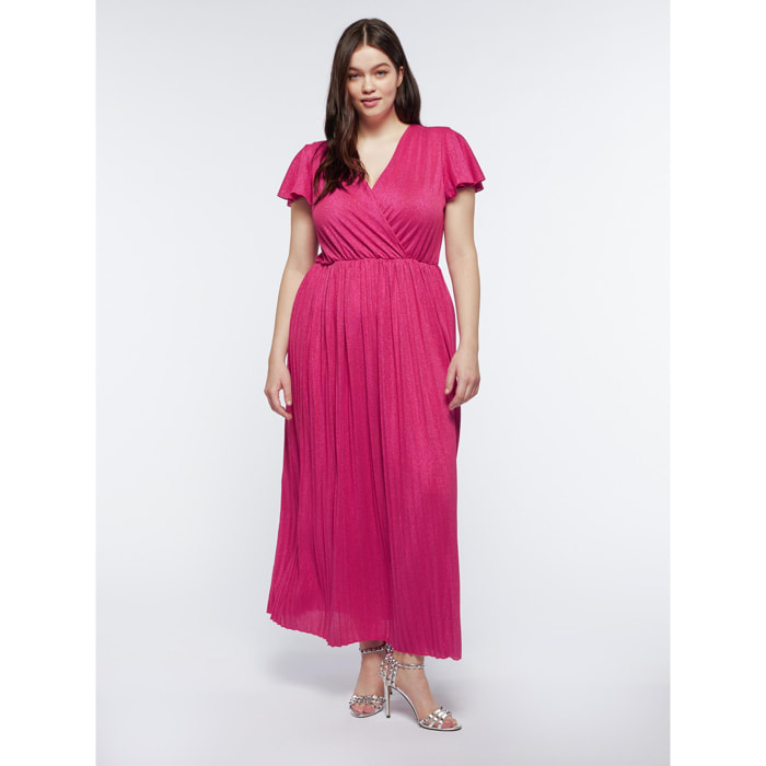 Fiorella Rubino - Vestito lungo lurex - Fucsia