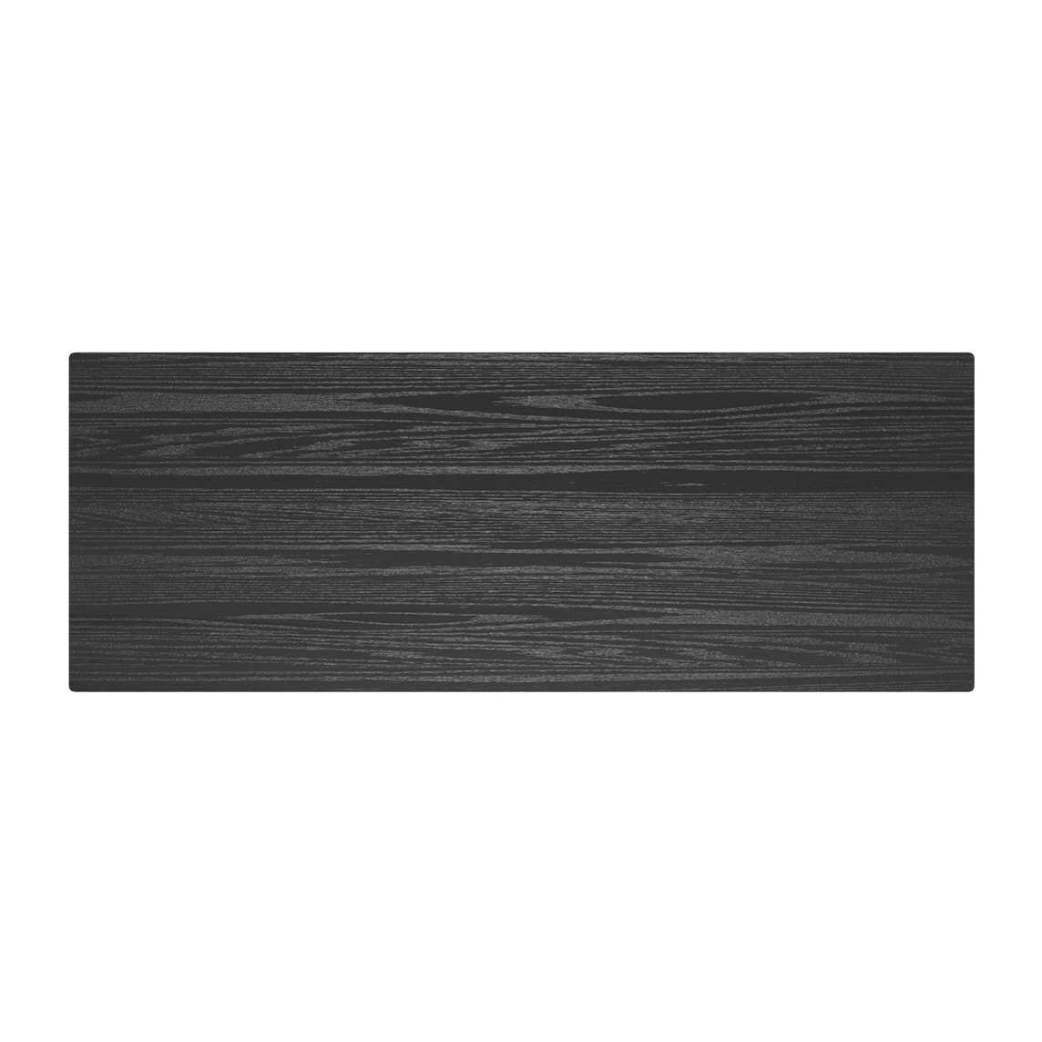 Table de bar rectangulaire 4 personnes en bois noir 120 cm - Buvette