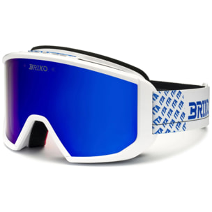 Briko - Maschere /Occhiali Protettivi, Uomo Donna, Bianco - Vulcano Mask Italia