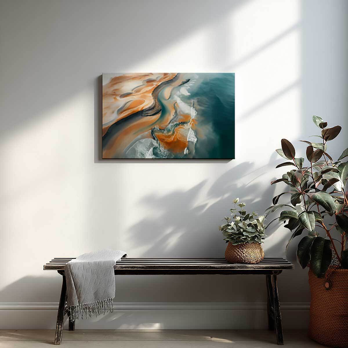 Tableau mer Fleuve Rio Negro Bresil Toile imprimée