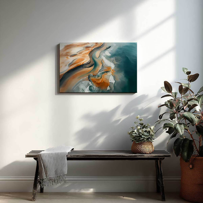 Tableau mer Fleuve Rio Negro Bresil Toile imprimée